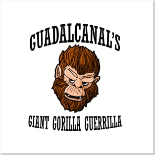 Guadalcanal's Giant Gorilla Guerrilla Posters and Art